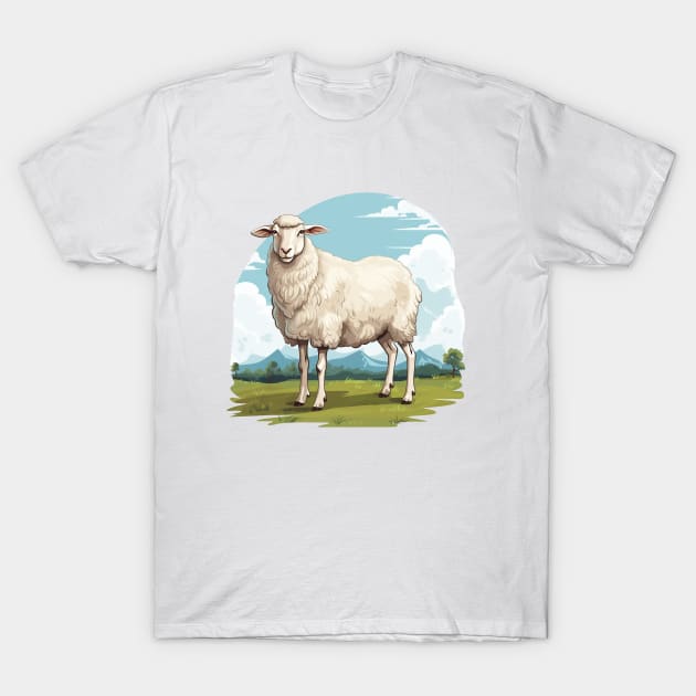 White Sheep T-Shirt by zooleisurelife